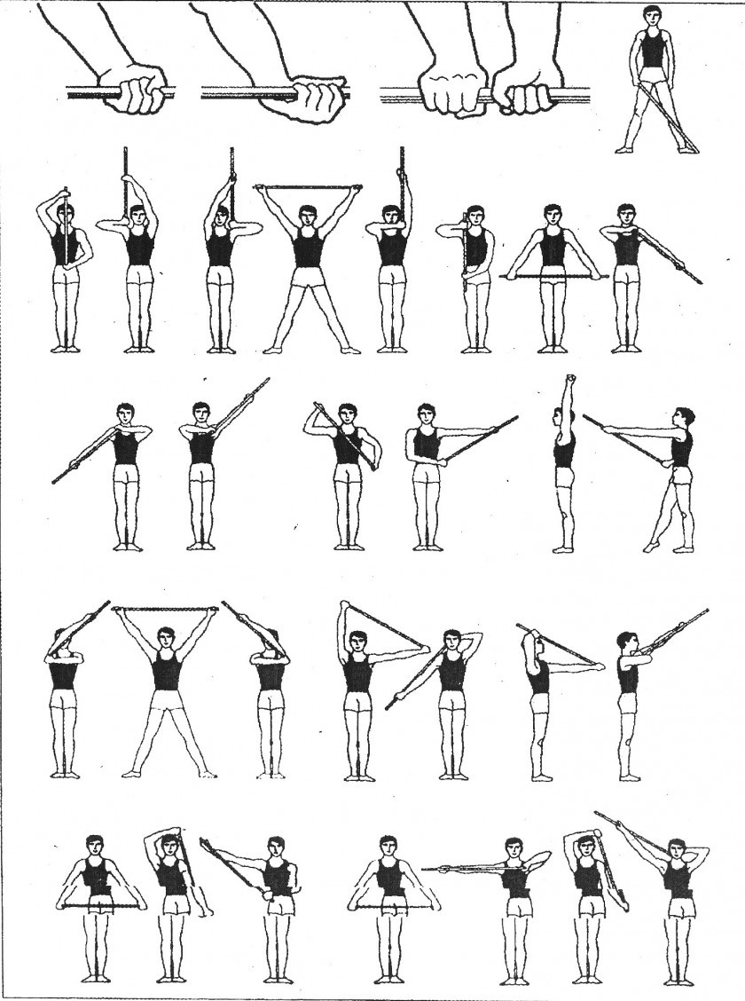 Упражнения с палкой для женщин